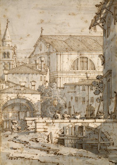 Architectural Capriccio by Giovanni Antonio Canal